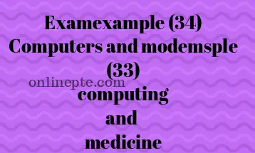 example (34) Computers and modems
