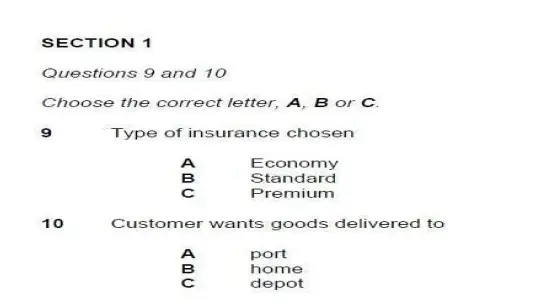 MULTIPLE CHOICE QUESTIONS LISTENING TIP IELTS EXAM