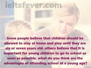 Some people believe that children should be allowed to stay at home