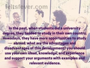 In the past, when students did a university degree, they tended to study