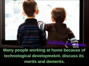 Many people working at home because of technological development