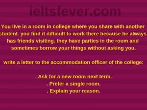 you live in a room in college where you share with another student