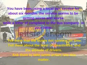 You have been using a local bus service for about six months