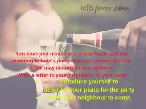 You have just moved into a new home and are planning to hold a party
