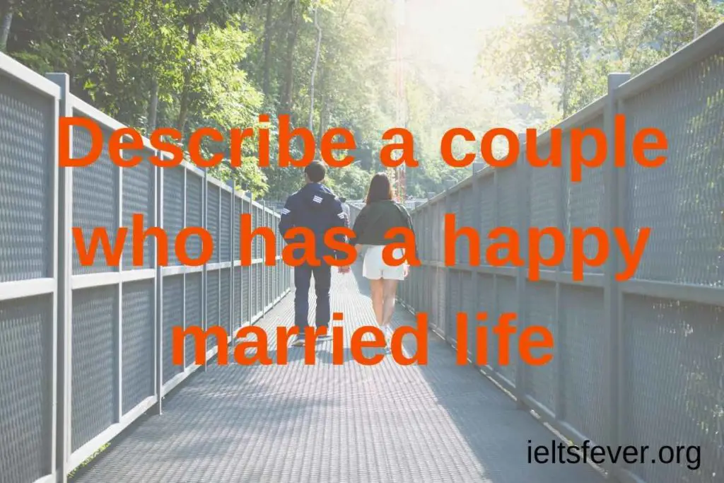 describe a couple who has a happy married life