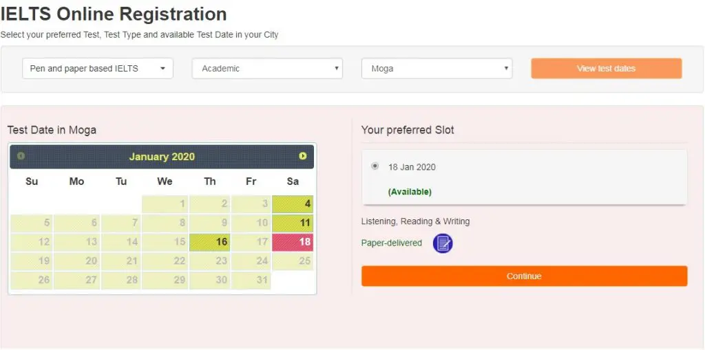 Step one Online IELTS Registration Process and Test Dates