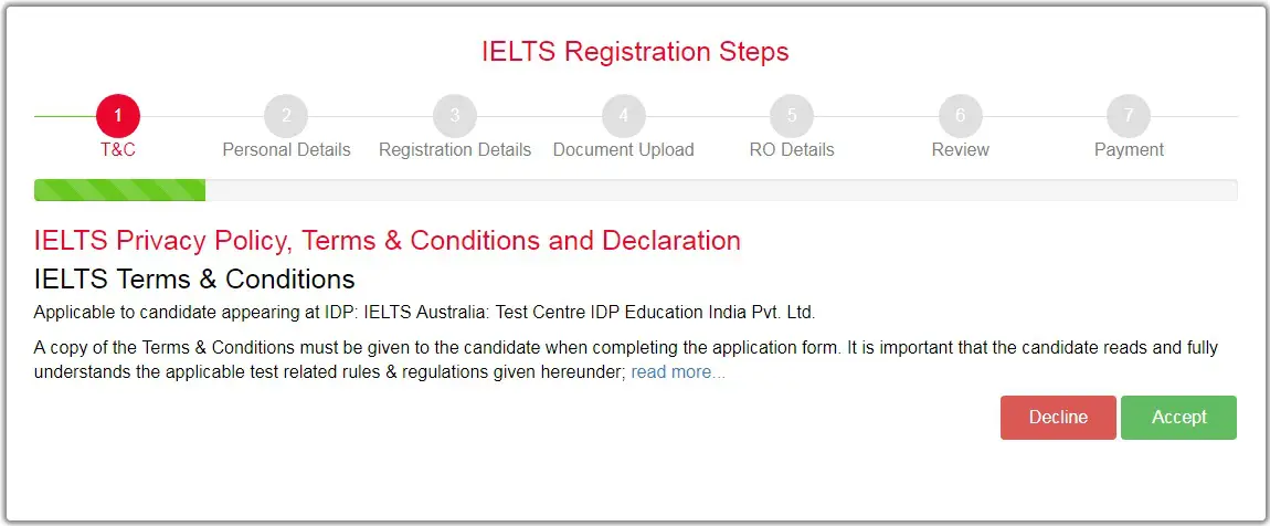 Step two: Carefully read then accept the terms and conditions.