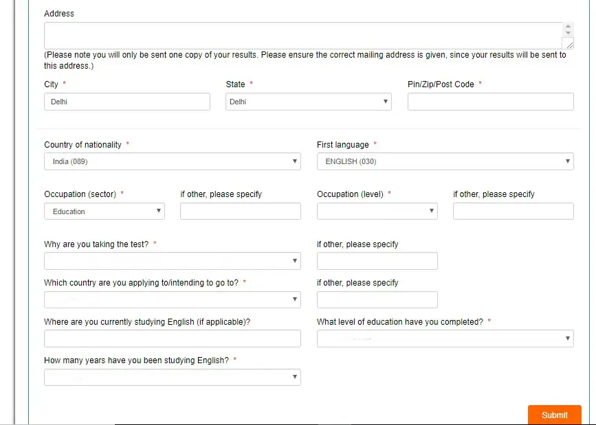 Step 4: Give your registration details.