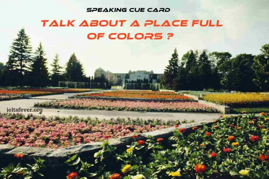 Talk about a place full of colors ?