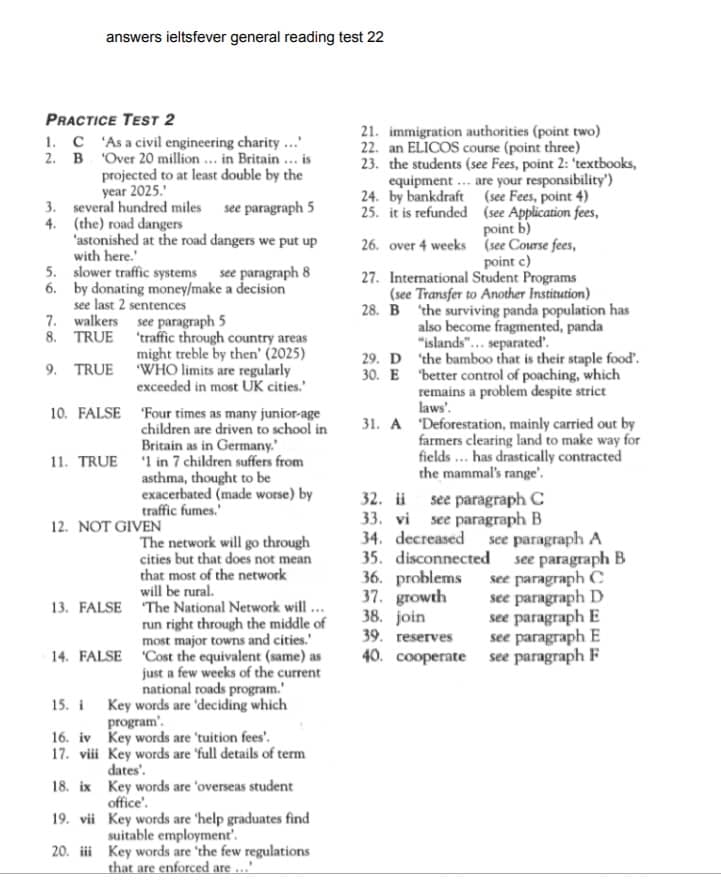 gt reading 22 answers