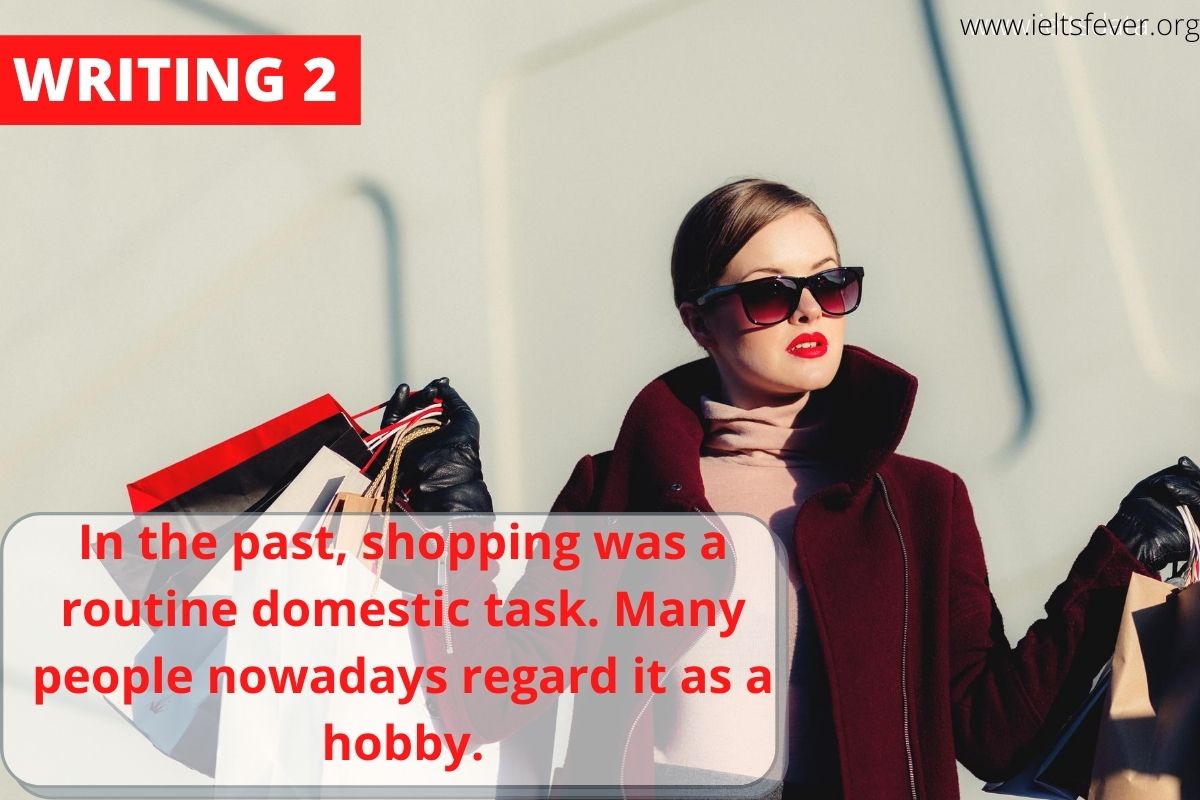 In the past, shopping was a routine domestic task. Many people nowadays regard it as a hobby.
