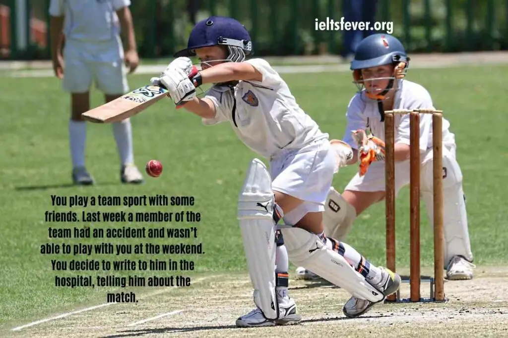 You play a team sport with some friends. GT Writing