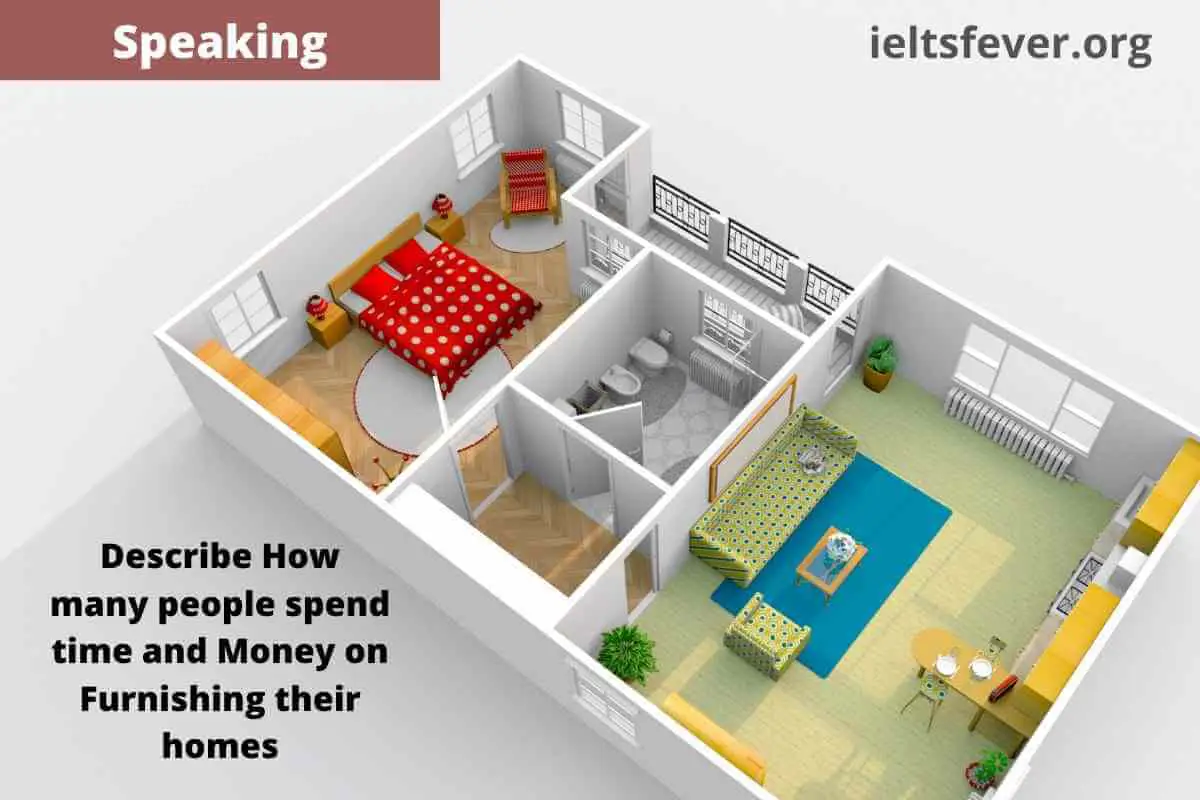 Describe How many people spend time and Money on Furnishing their homes