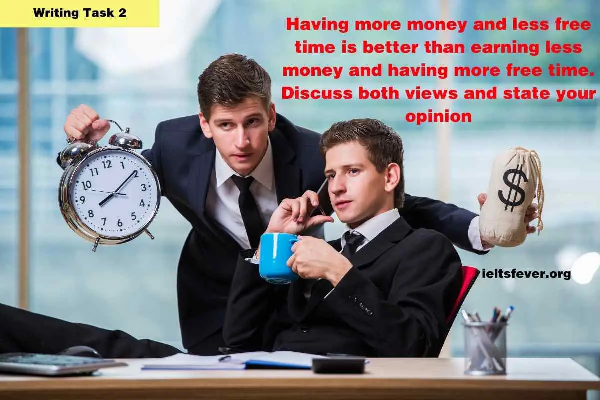 Having more money and less free time is better than earning
