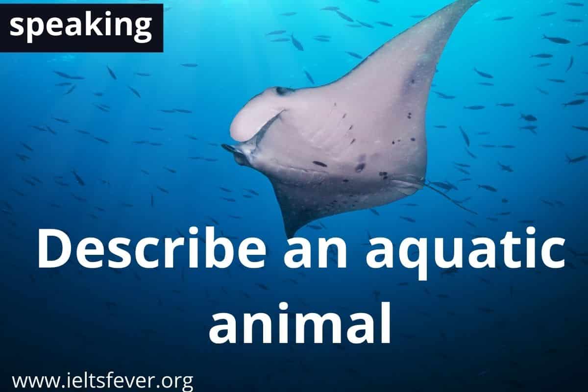 Describe an aquatic animal Nature is full of colors - IELTS Fever