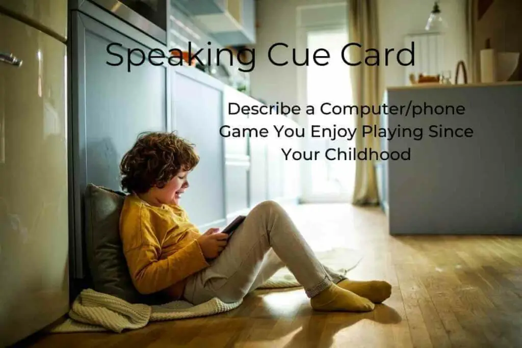 Describe a Computer/phone Game You Enjoy Playing Since Your Childhood