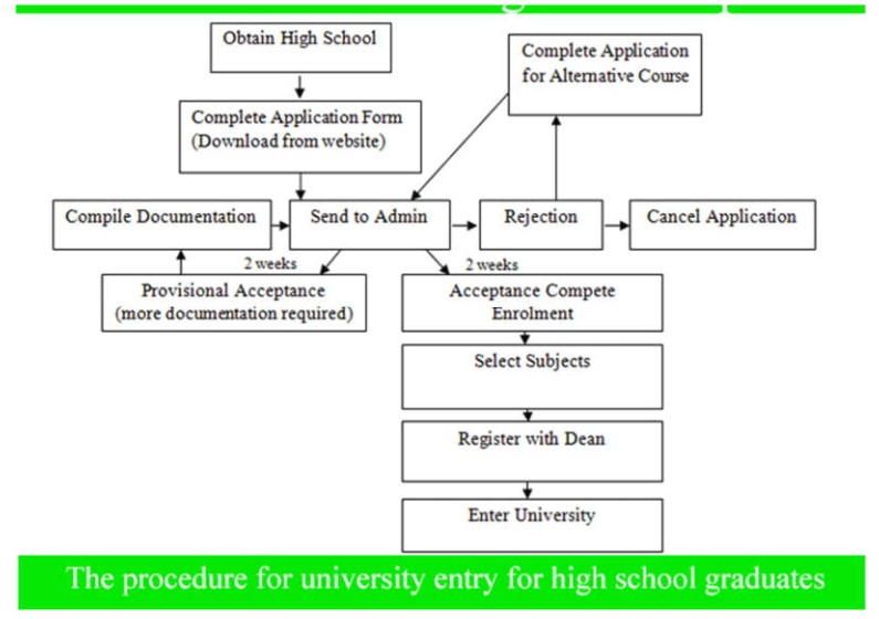 Graph Writing # 110 - Process in completing work experience for university  students