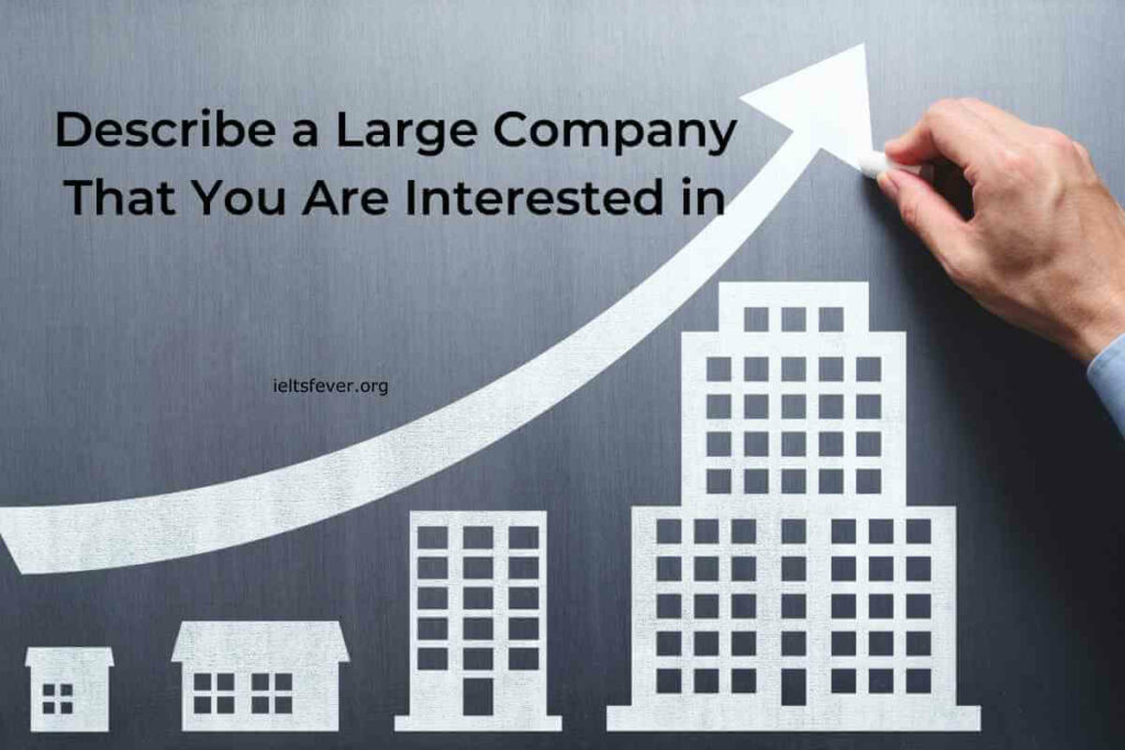 Describe a Large Company That You Are Interested in
