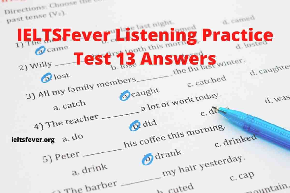 Ielts 8 Test 2 Listening Answers