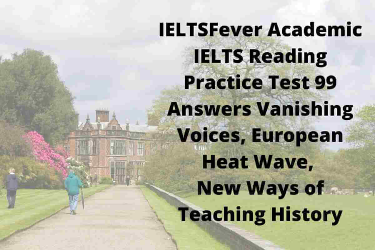 Learning lessons from the past reading answers Archives - IELTS Fever