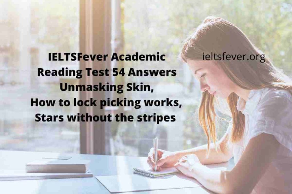 Academic Reading Test 54 Answers