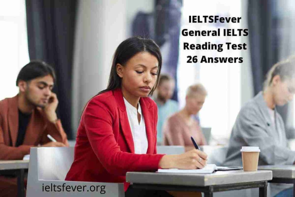 General IELTS Reading Test 26 Answers, Evening Courses, The Bike Foundry, Benefits for staff of Hamberton Hospital, Performance - Related Pay, Marine Ecosystems