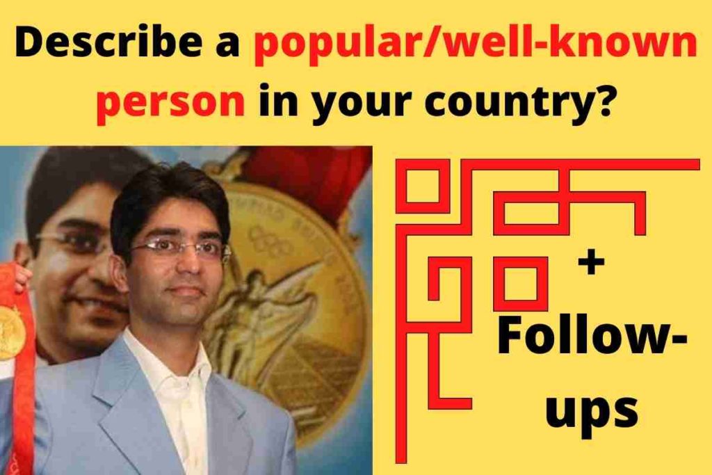 Describe a popularwell-known person in your country