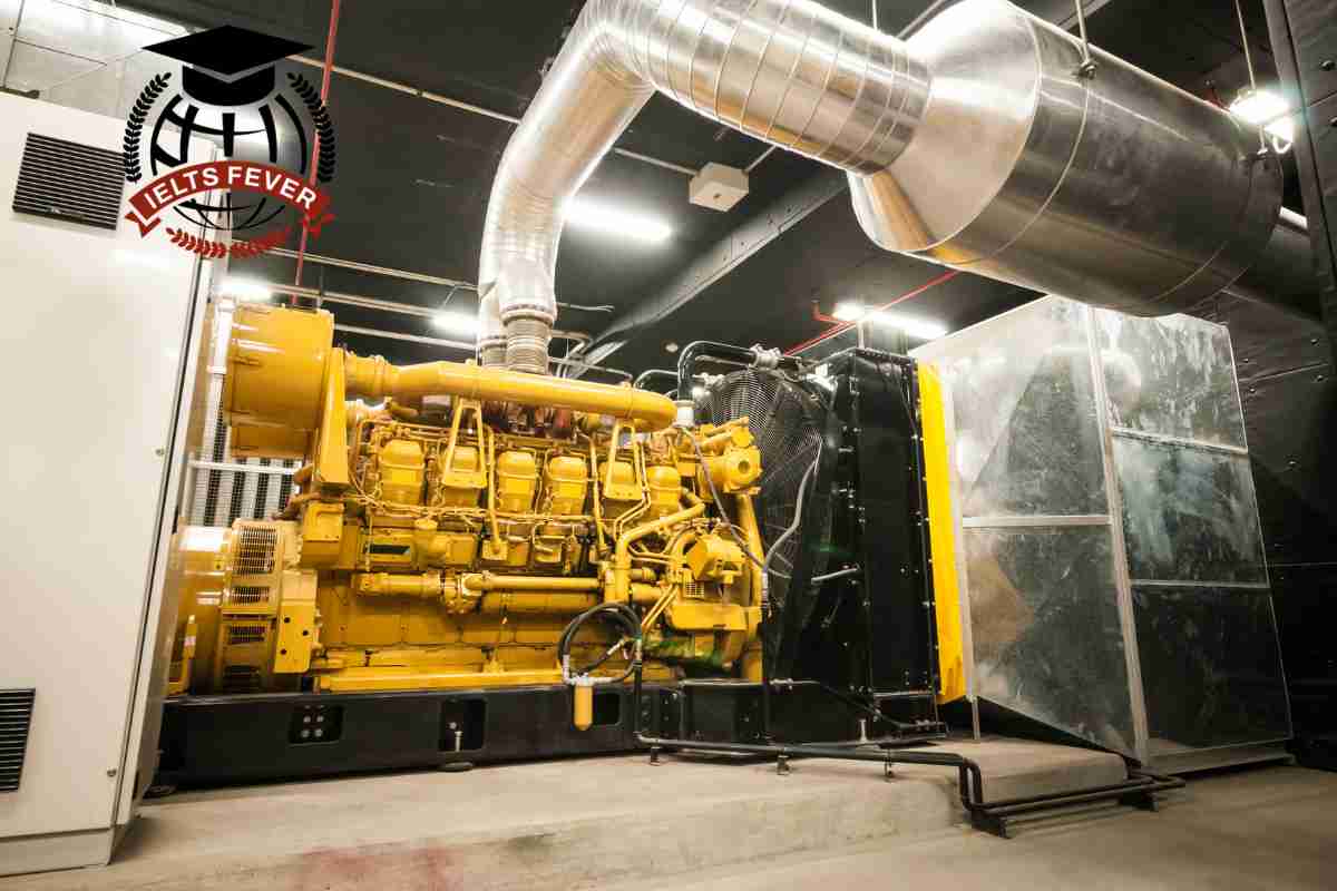 The Charts How The Percentage of Power Generated From 6 Different Types of Gareline