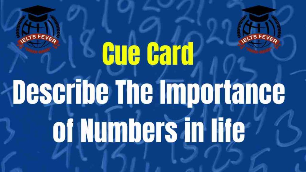 Describe the importance of numbers in life (2)