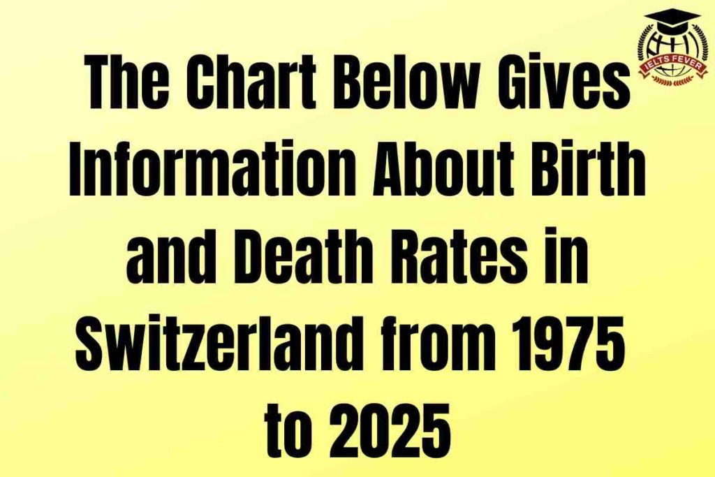 The Chart Below Gives Information About Birth and Death Rates in Switzerland from 1975 to 2025