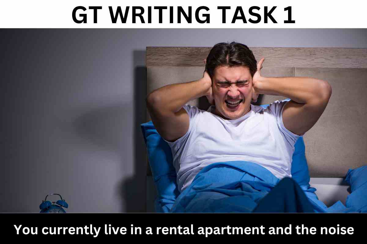 You currently live in a rental apartment and the noise