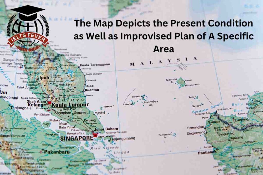 The Map Depicts the Present Condition as Well as Improvised Plan of A Specific Area