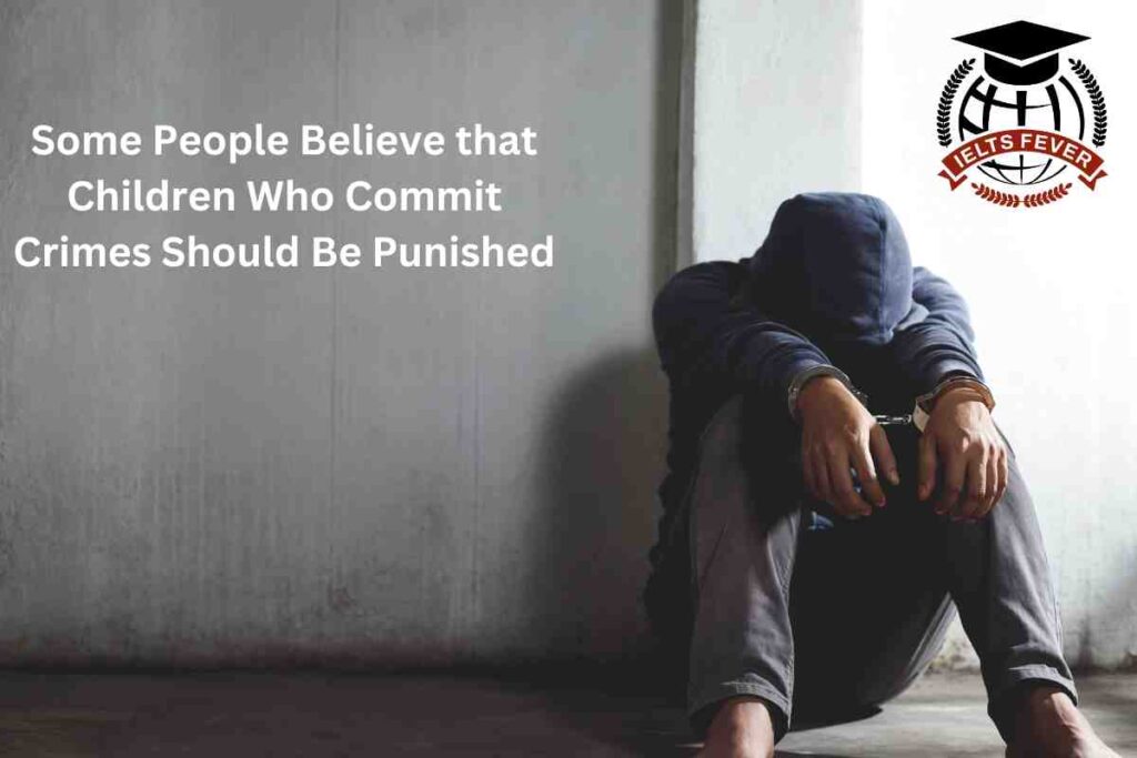 Some People Believe that Children Who Commit Crimes Should Be Punished