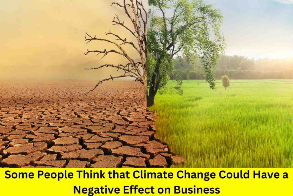 Some People Think that Climate Change Could Have a Negative Effect on Business
