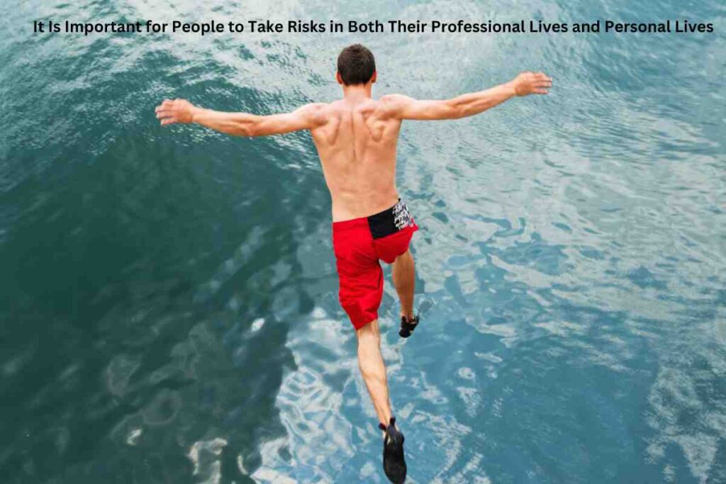 It Is Important for People to Take Risks in Both Their Professional Lives and Personal Lives
