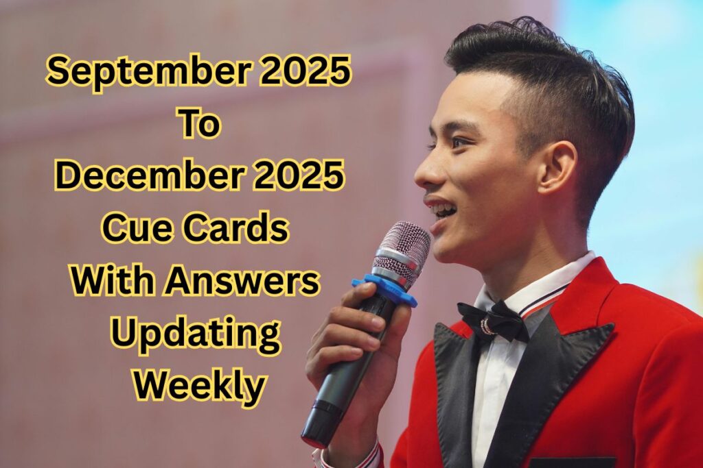 September 2025 to December 2025 Cue Cards With Answers Updating Weekly
