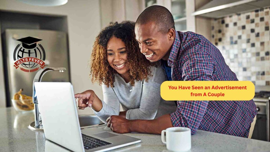 You Have Seen an Advertisement from A Couple